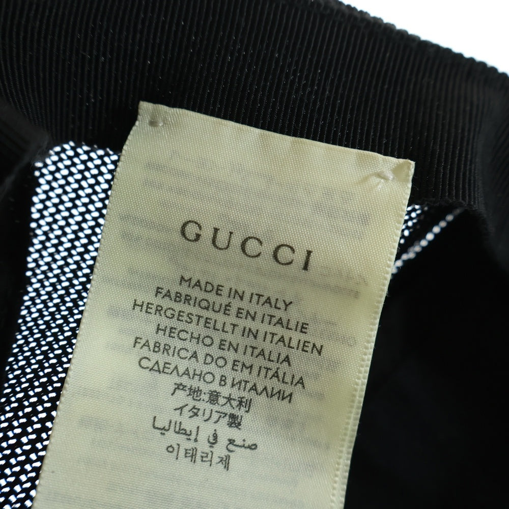 GUCCI(グッチ) GG LOGO メッシュ トラッカー キャップ 帽子 ブラック