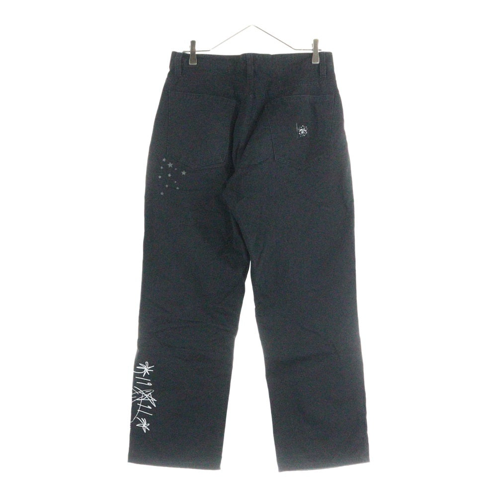 HUF(ハフ) ×The Smashing Pumpkins ザ・スマッシング パンプキンズ グラフィティアート プリント チノパンツ ブラック