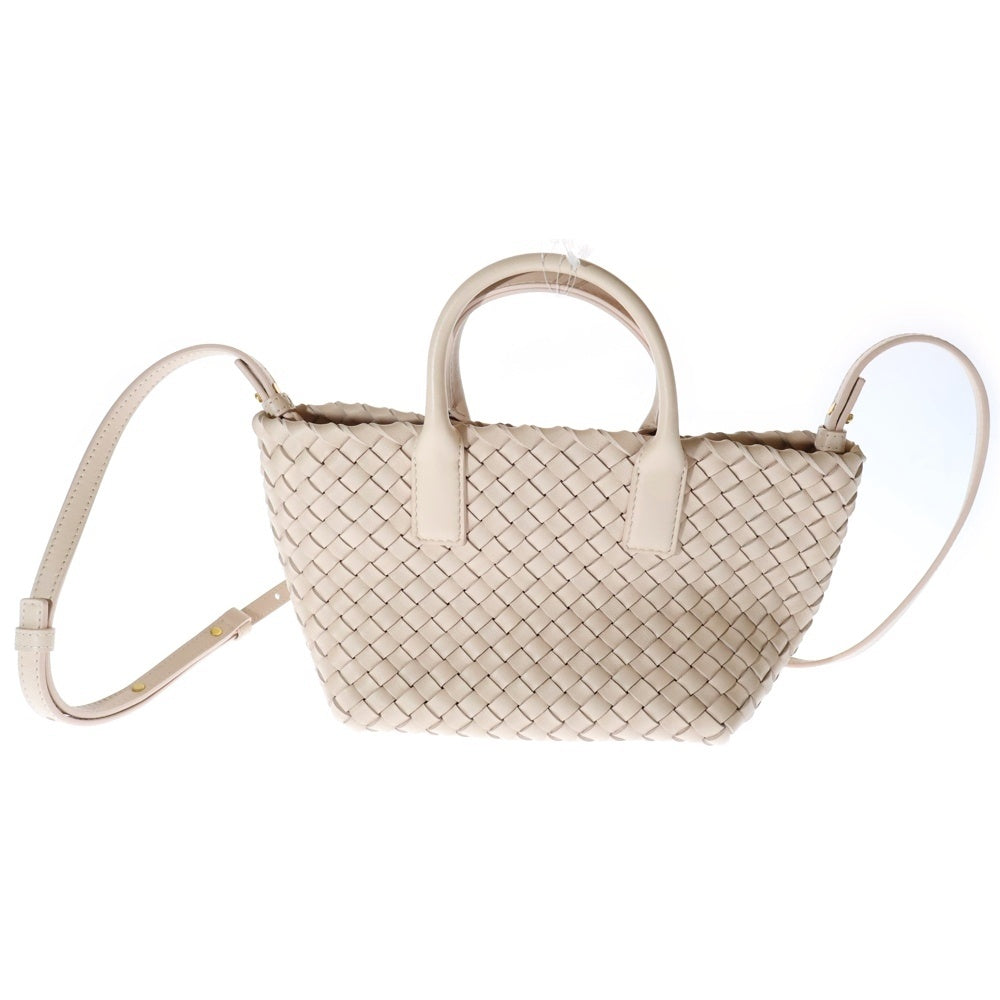BOTTEGA VENETA(ボッテガヴェネタ) ミニ カバ ポーチ付き イントレチャート ラムスキンレザー 2WAY ショルダーバッグ ハンドバッグ ロータス 781670