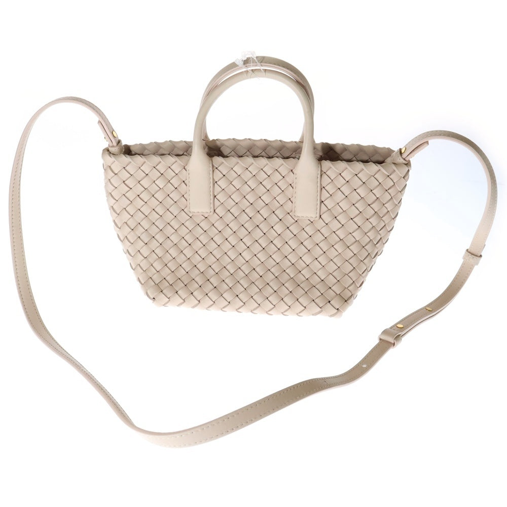 BOTTEGA VENETA(ボッテガヴェネタ) ミニ カバ ポーチ付き イントレチャート ラムスキンレザー 2WAY ショルダーバッグ ハンドバッグ ロータス 781670