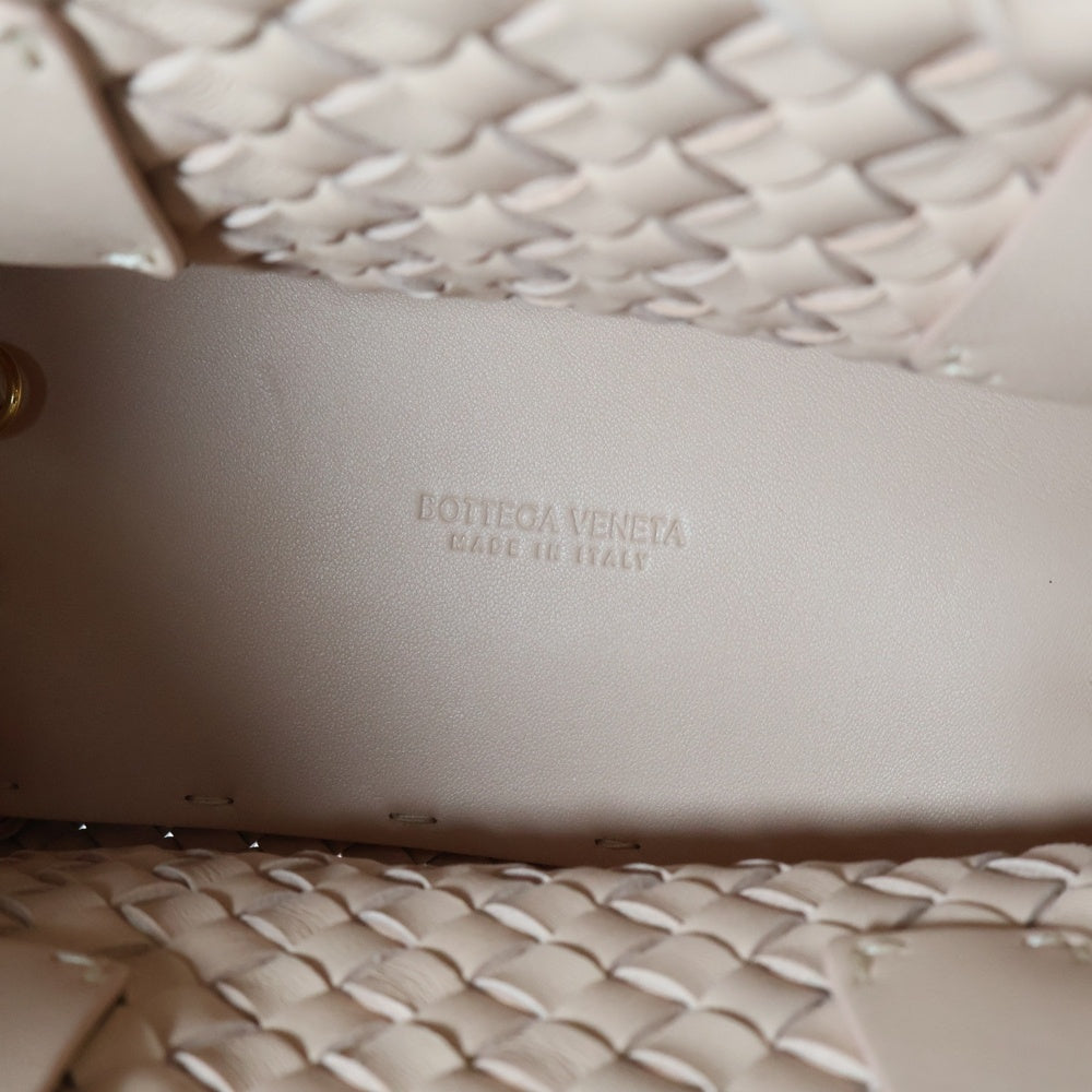 BOTTEGA VENETA(ボッテガヴェネタ) ミニ カバ ポーチ付き イントレチャート ラムスキンレザー 2WAY ショルダーバッグ ハンドバッグ ロータス 781670