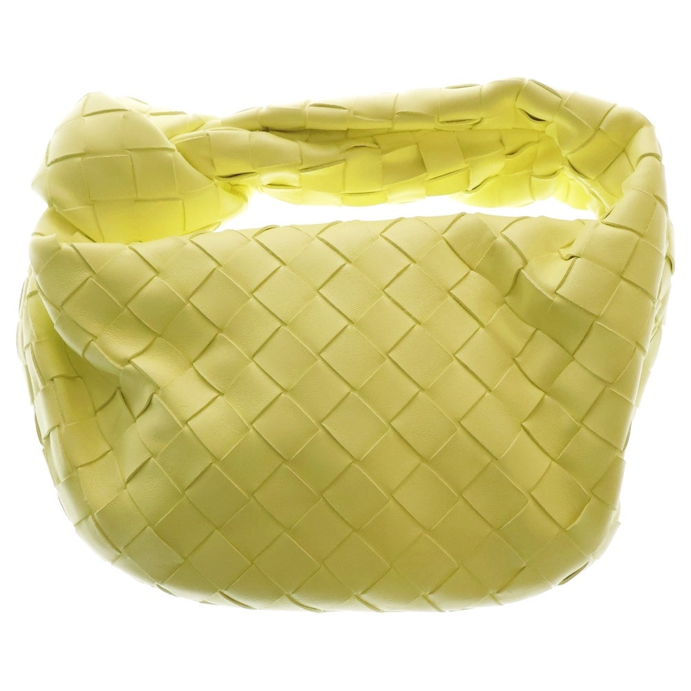 BOTTEGA VENETA(ボッテガヴェネタ) ミニ ジョディ レザー イントレチャート ハンドバッグ イエロー レディース 651876