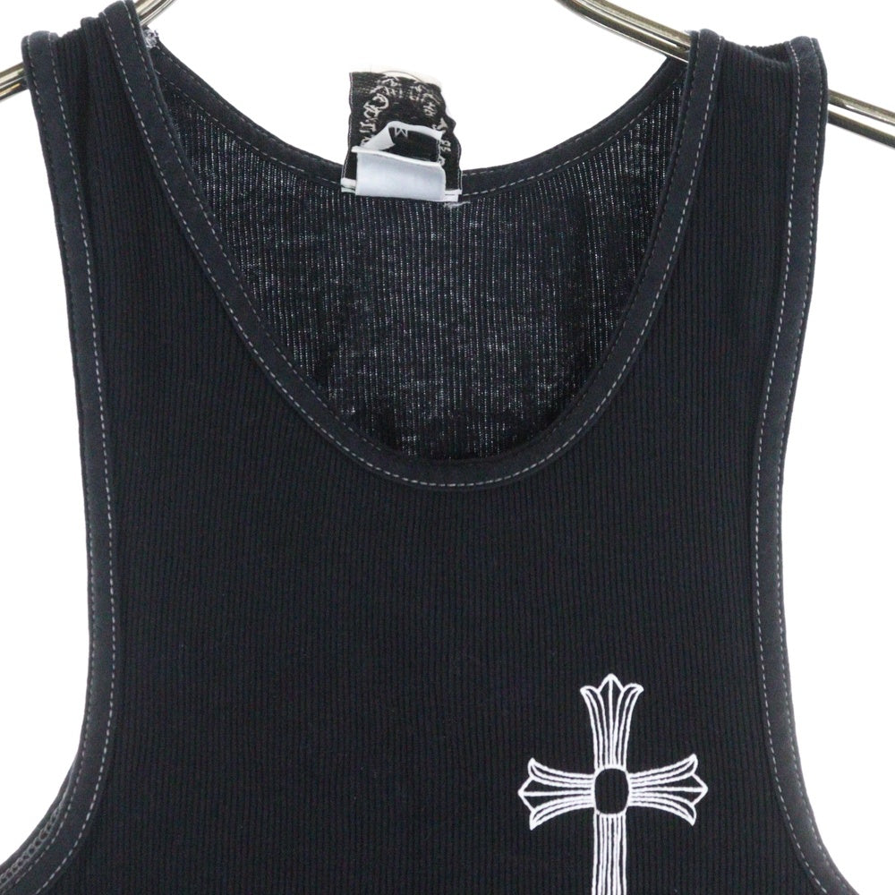 CHROME HEARTS(クロムハーツ) OLD FUCK YOU T-BAR TANK TOP オールドモデル ラージクロス ファックユー Tバープリントタンクトップ ノースリーブ ブラック