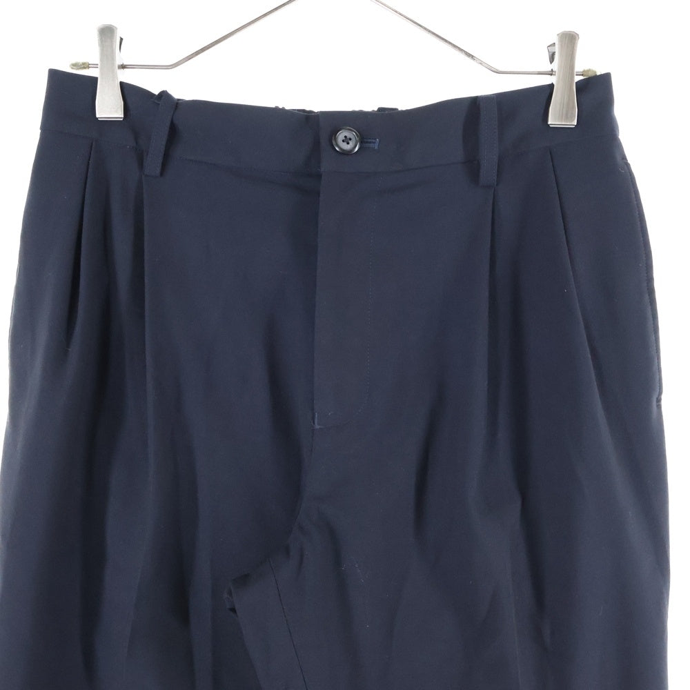 STUDIOUS(ステュディオス) ポリエステル スラックス パンツ ブラック 100340005