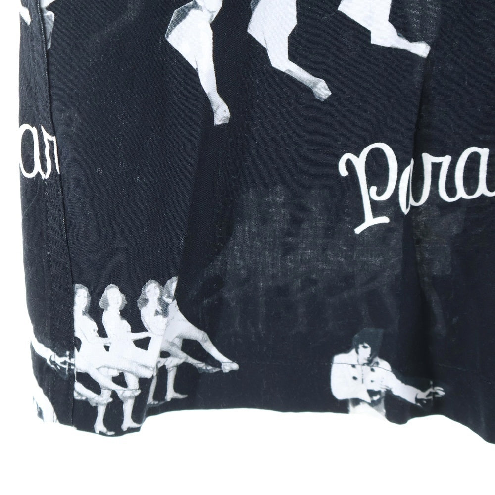 WACKO MARIA(ワコマリア) 19SS ROCKABILLY S/S HAWAIIAN SHIRTS ロカビリー 総柄 半袖シャツ ブラック