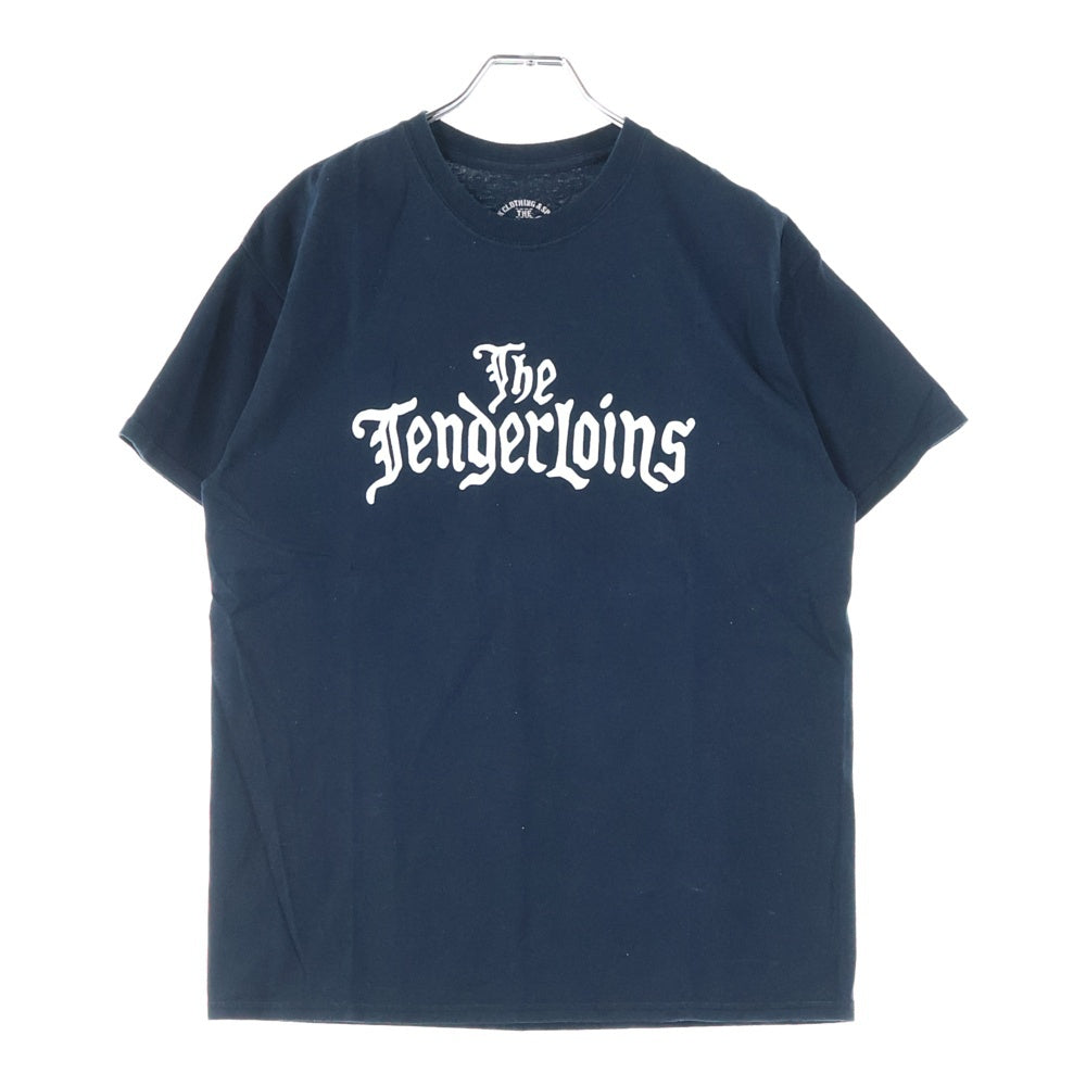 TENDERLOIN(テンダーロイン) オールドイングリッシュ ロゴ プリント 半袖Tシャツ カットソー ブラック