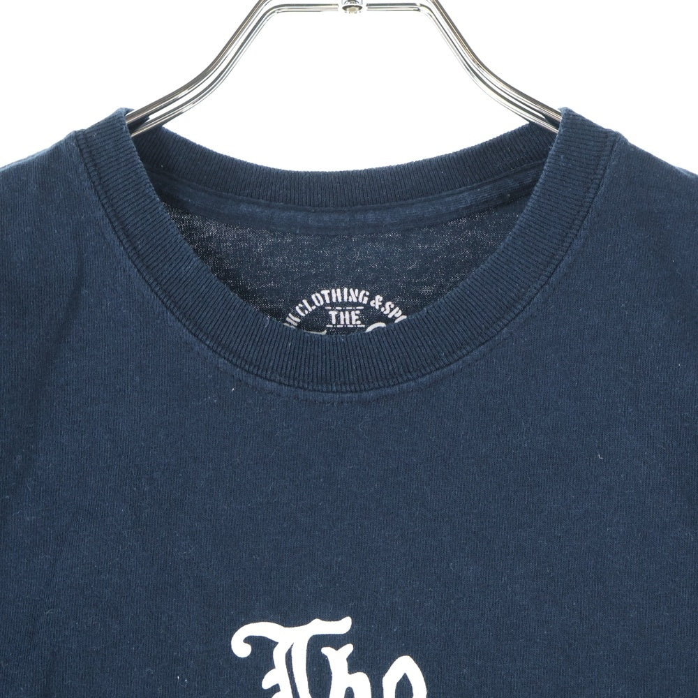 TENDERLOIN(テンダーロイン) オールドイングリッシュ ロゴ プリント 半袖Tシャツ カットソー ブラック