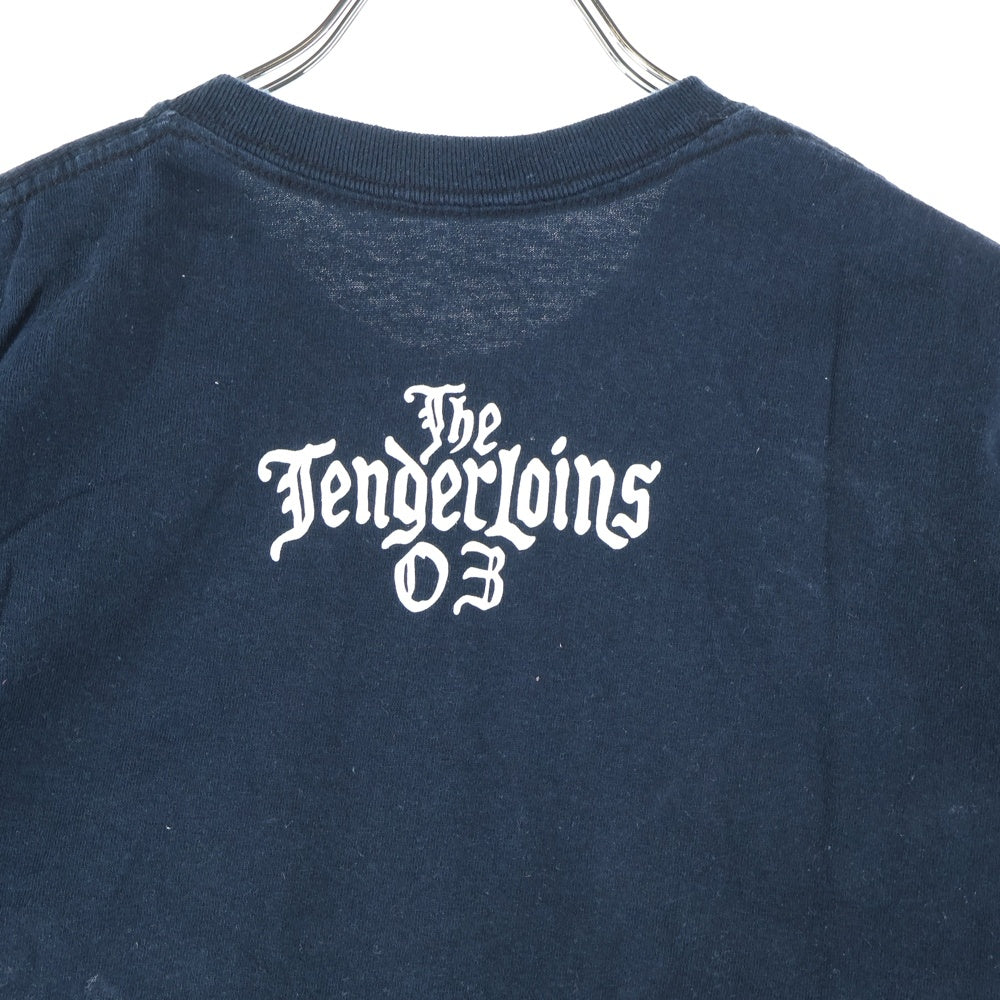 TENDERLOIN(テンダーロイン) オールドイングリッシュ ロゴ プリント 半袖Tシャツ カットソー ブラック