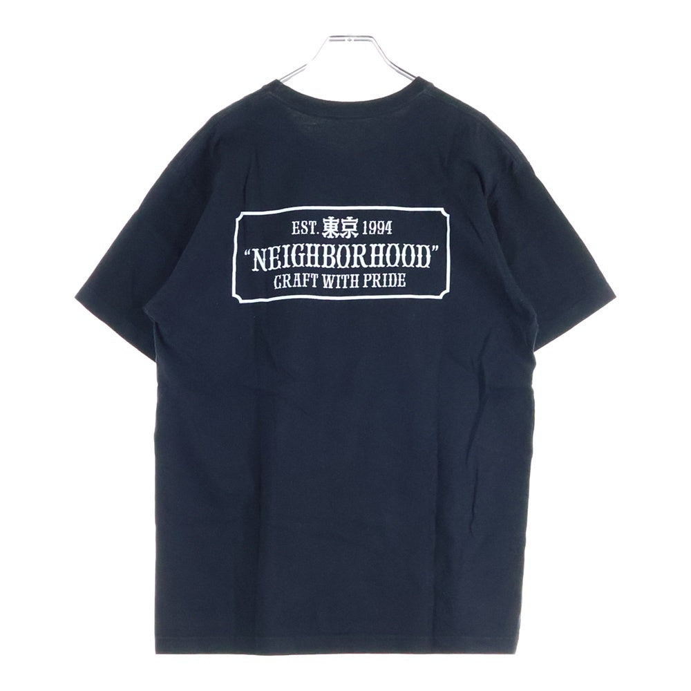 NEIGHBORHOOD(ネイバーフッド) 20SS クラシックロゴ 両面プリント 半袖Tシャツ カットソー ブラック