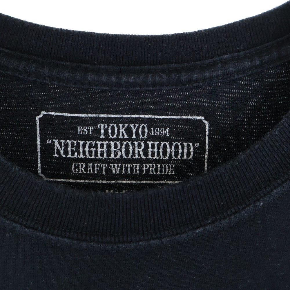 NEIGHBORHOOD(ネイバーフッド) 20SS クラシックロゴ 両面プリント 半袖Tシャツ カットソー ブラック