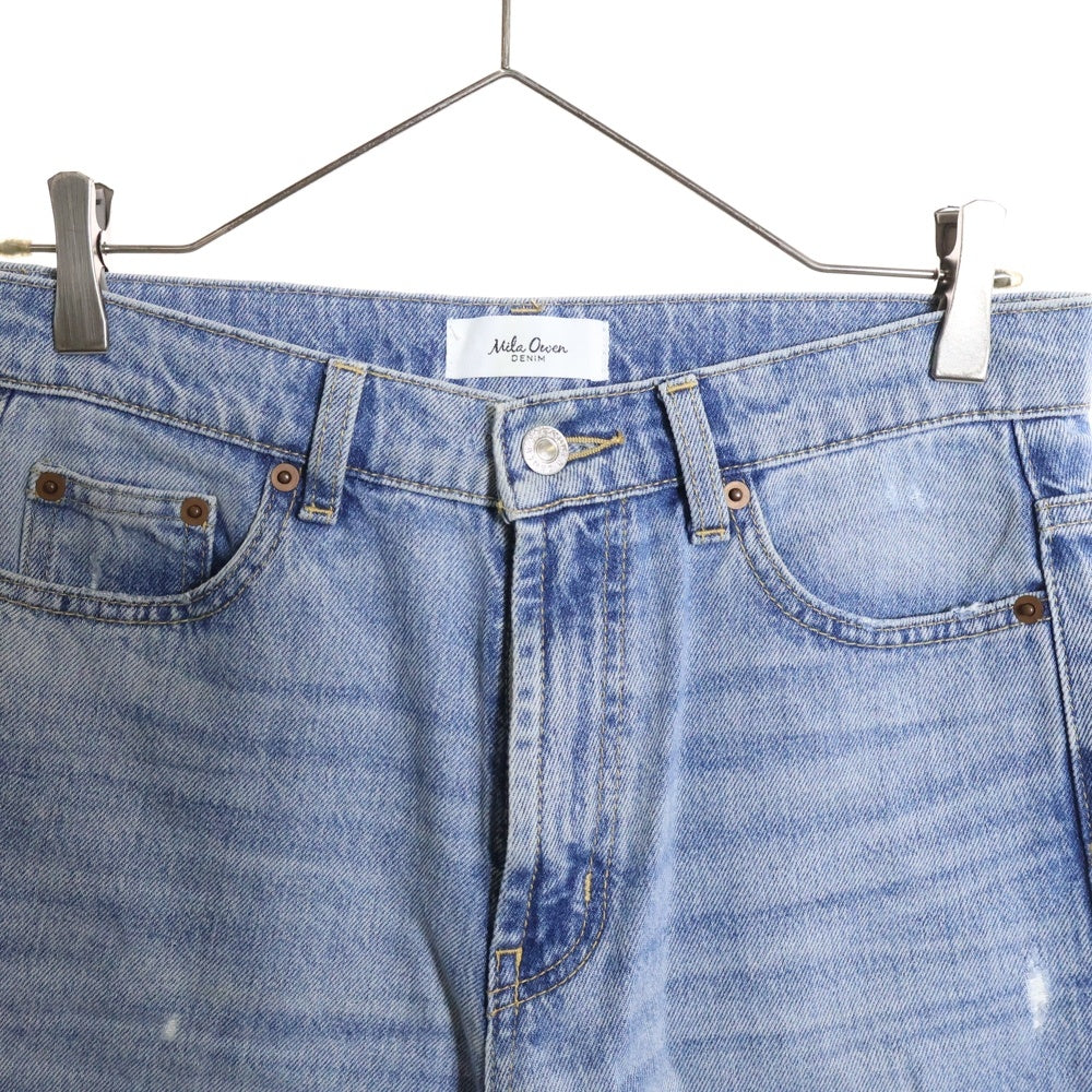 NO BRAND(ノーブランド) Mila Owen ルーズフィットワイドバギーデニムパンツ インディゴ 09WFP241935