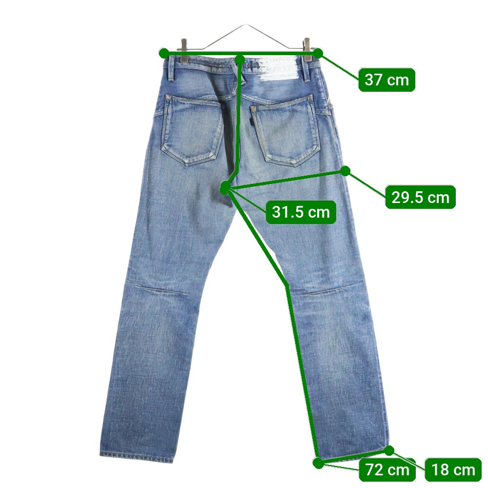 nonnative(ノンネイティブ) ダメージ加工 ストレート デニム パンツ インディゴ