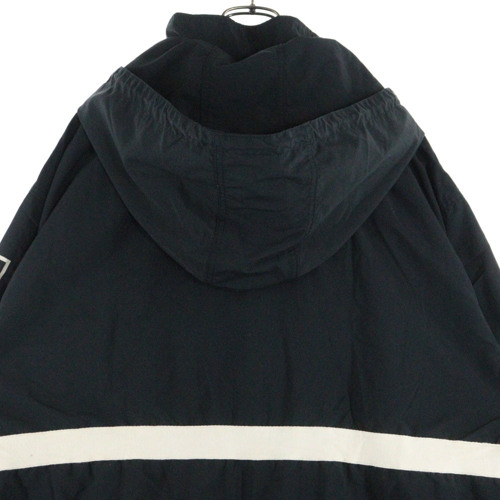 STUSSY(ステューシー) 90s OLD STUSSY オールドステューシー 紺タグ USA製 セーリング ナイロンジャケット ブルゾン フーディー ブラック