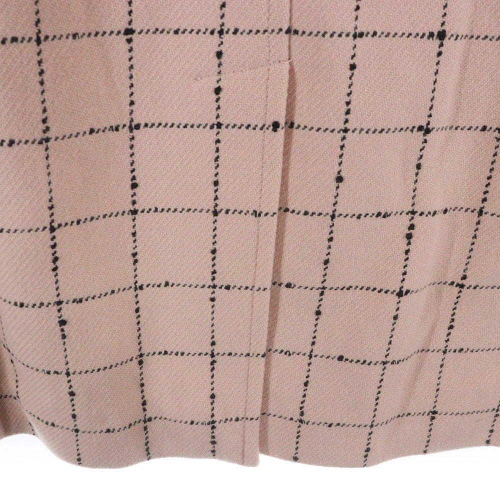 SUPREME(シュプリーム) 19AW Wool Windowpane Overcoat ウール ウィンドウペーン パネル ロングコート チェスターコート ジャケット ピンク
