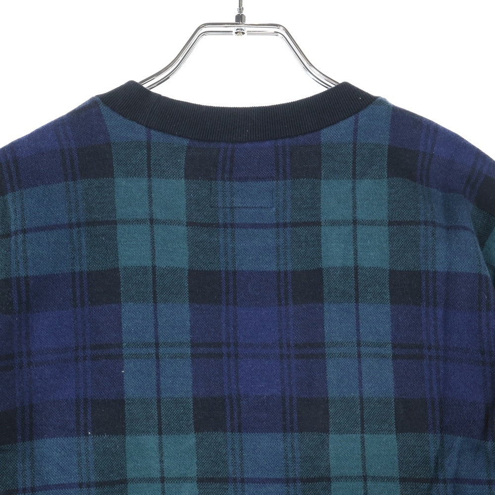 SUPREME(シュプリーム) 18SS Jacquard Tartan Plaid Pokcket Tee ジャガード タータンチェック ブラックウォッチ クルーネック 半袖Tシャツ カットソー カーキ/ブラック