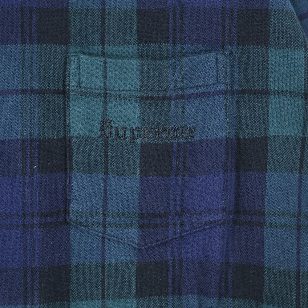 SUPREME(シュプリーム) 18SS Jacquard Tartan Plaid Pokcket Tee ジャガード タータンチェック ブラックウォッチ クルーネック 半袖Tシャツ カットソー カーキ/ブラック