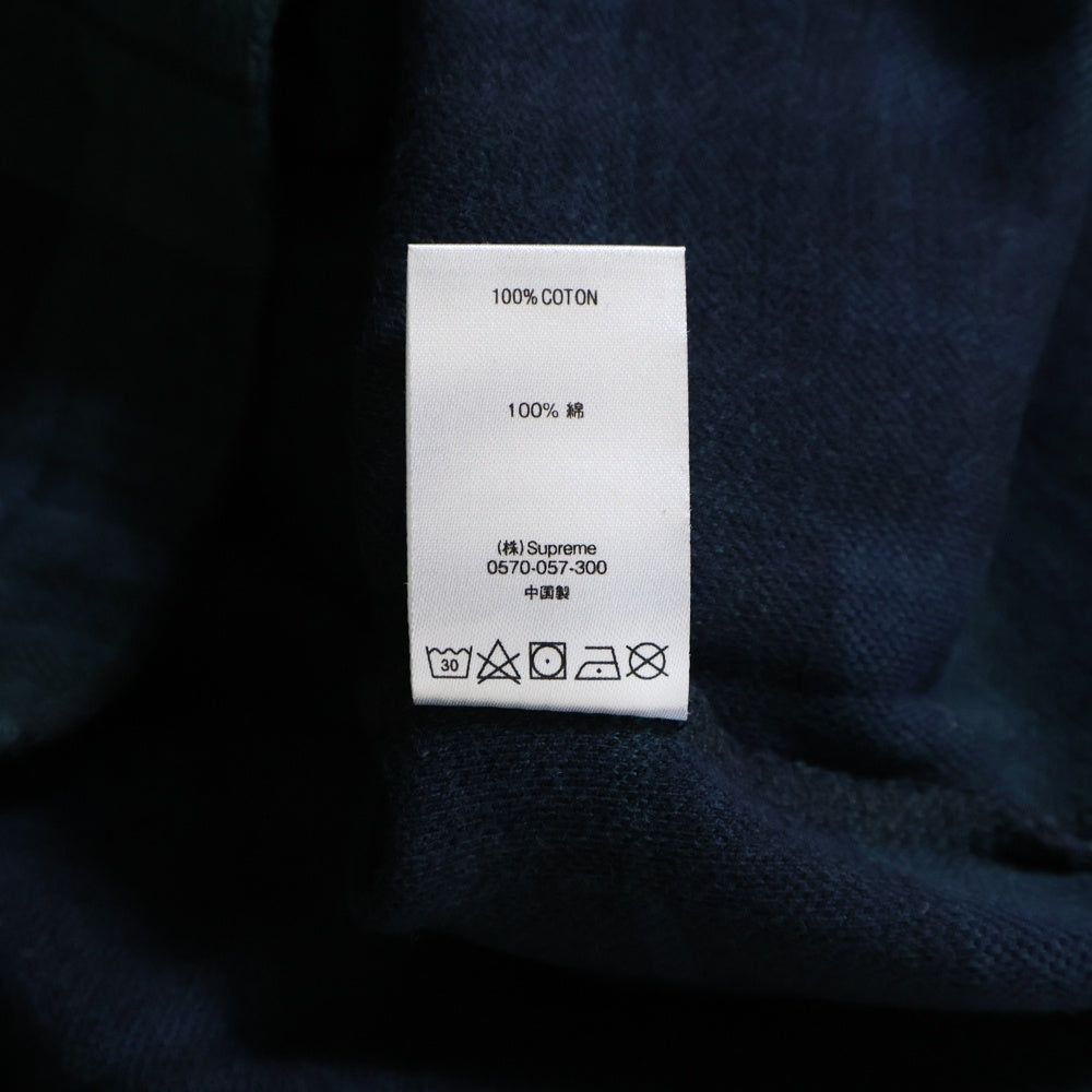 SUPREME(シュプリーム) 18SS Jacquard Tartan Plaid Pokcket Tee ジャガード タータンチェック ブラックウォッチ クルーネック 半袖Tシャツ カットソー カーキ/ブラック