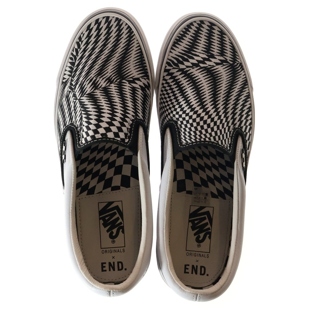 VANS(ヴァンズ) ×エンド・クロージング ボルト クラシック チェッカーボード スリッポン ローカットスニーカー US9.5/27.5cm VN0A32QNSZ620