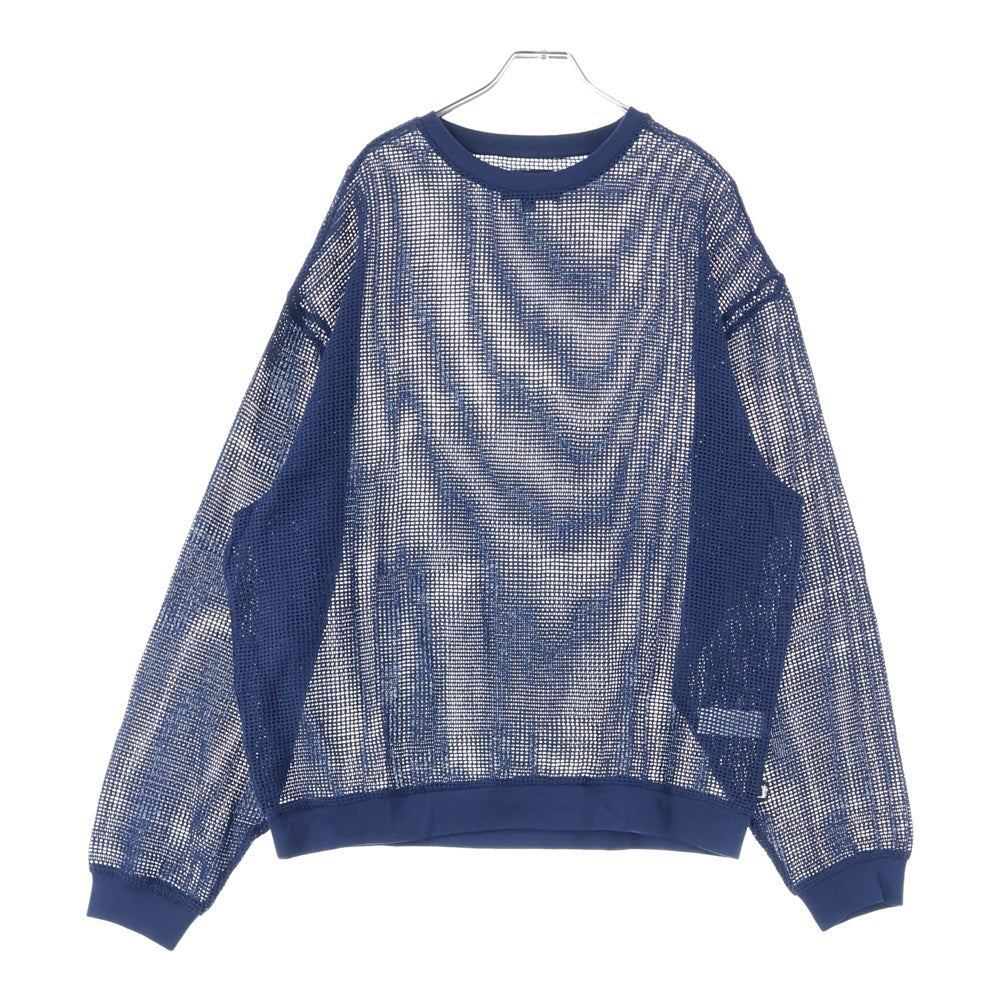 STUSSY(ステューシー) 22SS Cotton Mesh L/S Tee コットン メッシュ ロングスリーブ 長袖Tシャツ ネイビー 1140295