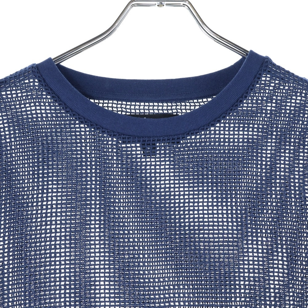STUSSY(ステューシー) 22SS Cotton Mesh L/S Tee コットン メッシュ ロングスリーブ 長袖Tシャツ ネイビー 1140295