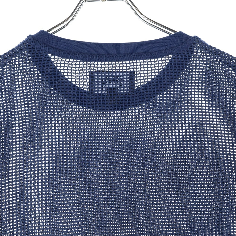 STUSSY(ステューシー) 22SS Cotton Mesh L/S Tee コットン メッシュ ロングスリーブ 長袖Tシャツ ネイビー 1140295