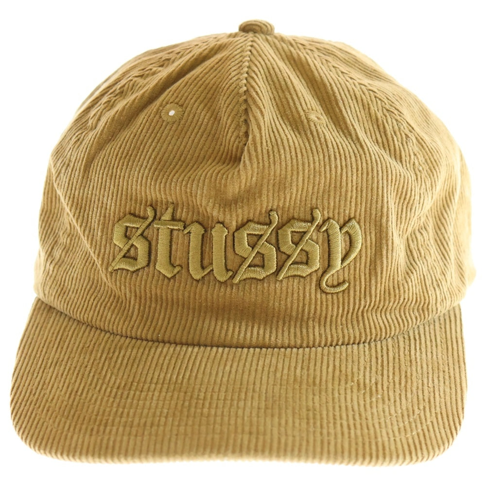 STUSSY(ステューシー) CORDUROY OE CAP コーデュロイ キャップ ブラウン