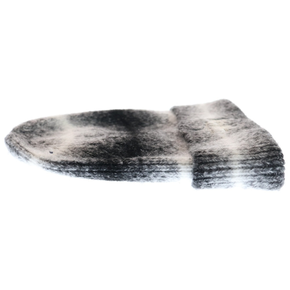 STUSSY(ステューシー) CUFF BEANIE KNIT STRIPE ビーニー ブラック