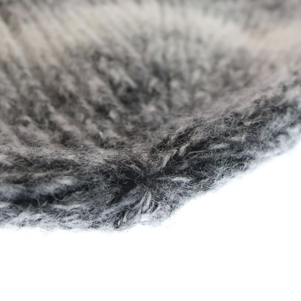 STUSSY(ステューシー) CUFF BEANIE KNIT STRIPE ビーニー ブラック