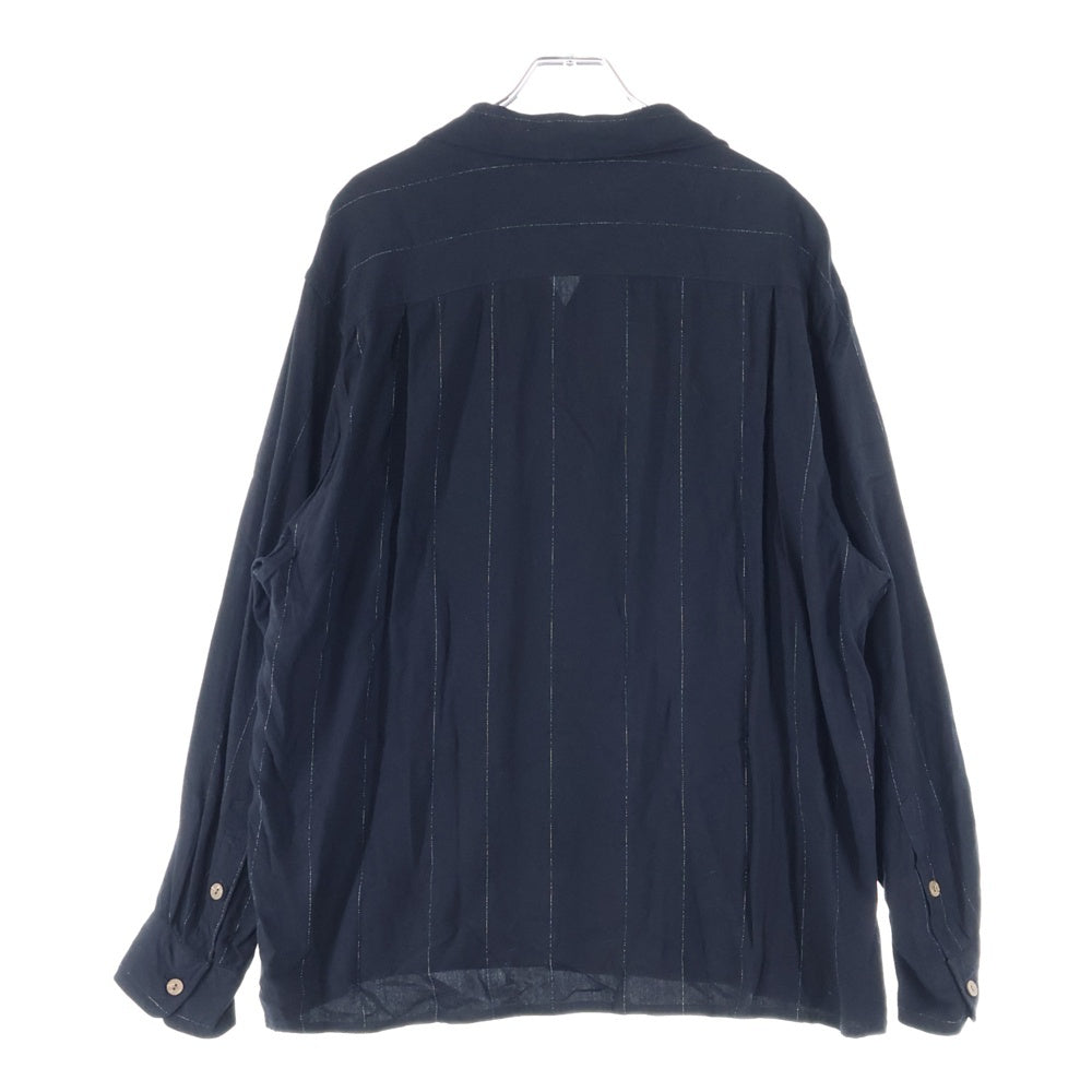 WACKO MARIA(ワコマリア) KASURI OPEN COLLAR SHIRT オープン カラー シャツ ブラック