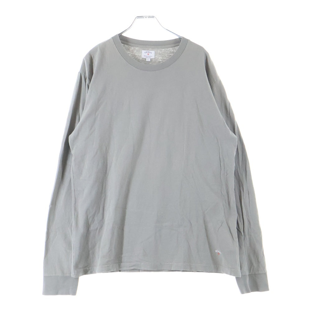 NOAH(ノア) ロゴ プリント 長袖Tシャツ ロンT カットソー グレー