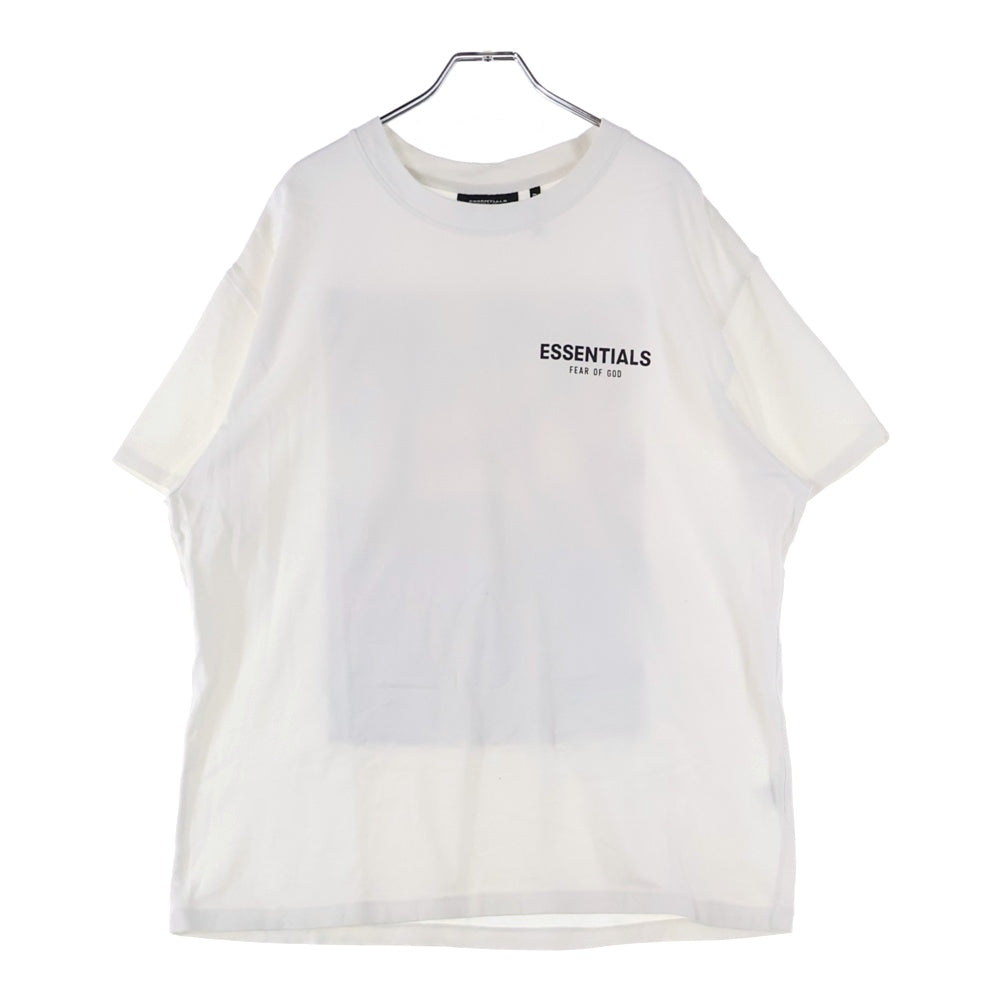 ESSENTIALS FEAR OF GOD(エッセンシャル フィアオブゴッド) boxy photo バックフォト フラワープリント 桜 クルーネック半袖Tシャツ カットソー ホワイト