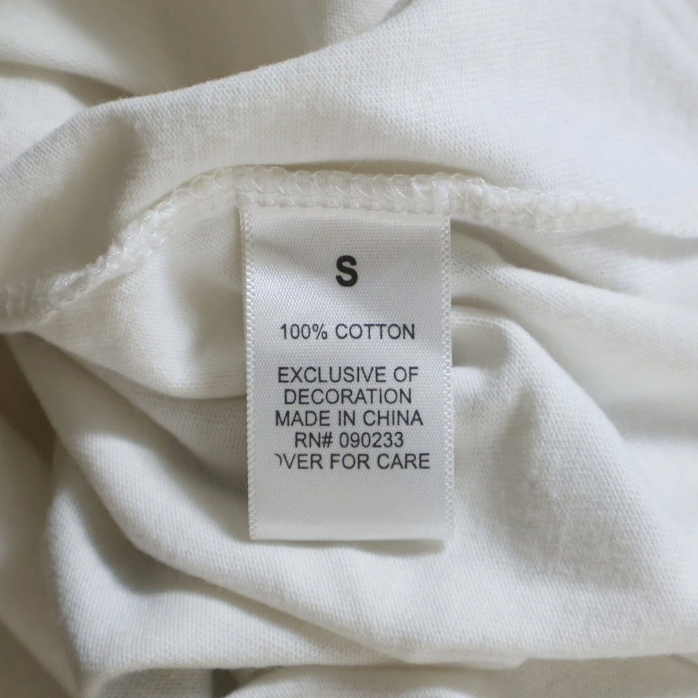 ESSENTIALS FEAR OF GOD(エッセンシャル フィアオブゴッド) boxy photo バックフォト フラワープリント 桜 クルーネック半袖Tシャツ カットソー ホワイト