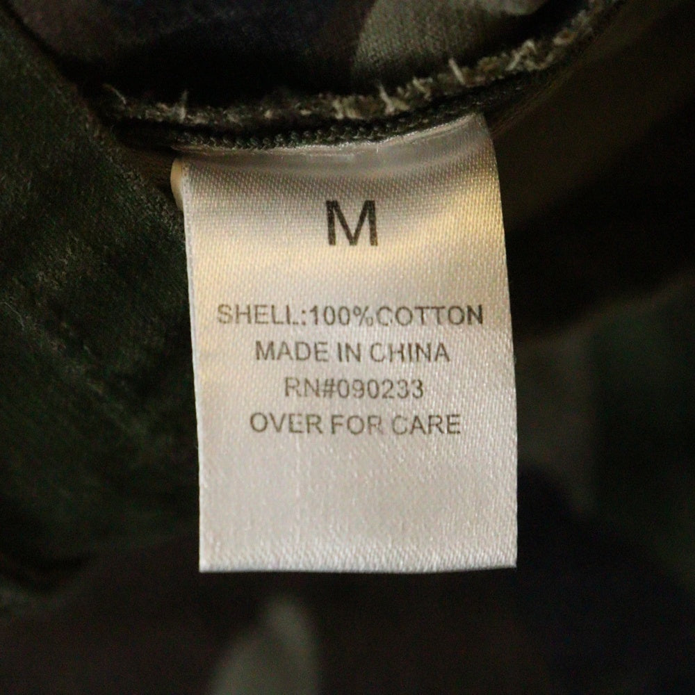 ESSENTIALS FEAR OF GOD(エッセンシャル フィアオブゴッド) カモ柄 サイドジップ コットン ミリタリージャケット カーキ