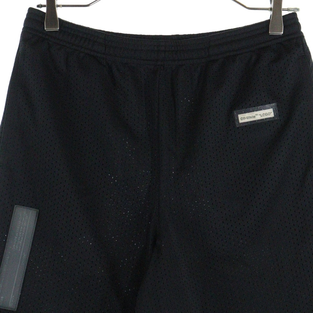 オフホワイト ブラックメッシュショーツ
