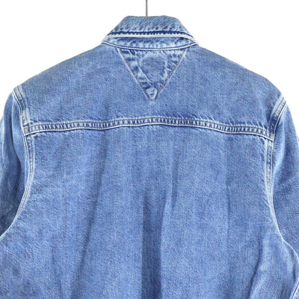 TOMMY JEANS(トミージーンズ) Overal Mom Jumpsuit デニム オールインワン サロンペット つなぎ レディース DW0DW10106 ブルー