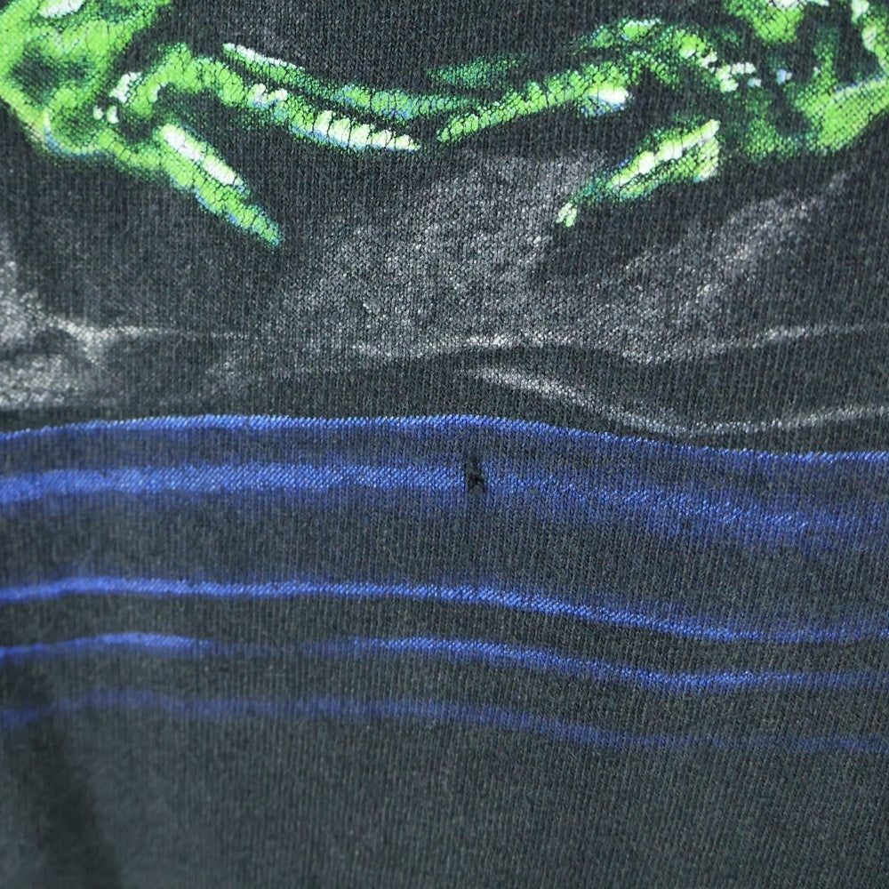 VINTAGE(ヴィンテージ) 90s VINTAGE Budweiser Frog Tee バドワイザー カエル 両面プリント クルーネック 半袖Tシャツ カットソー ブラック