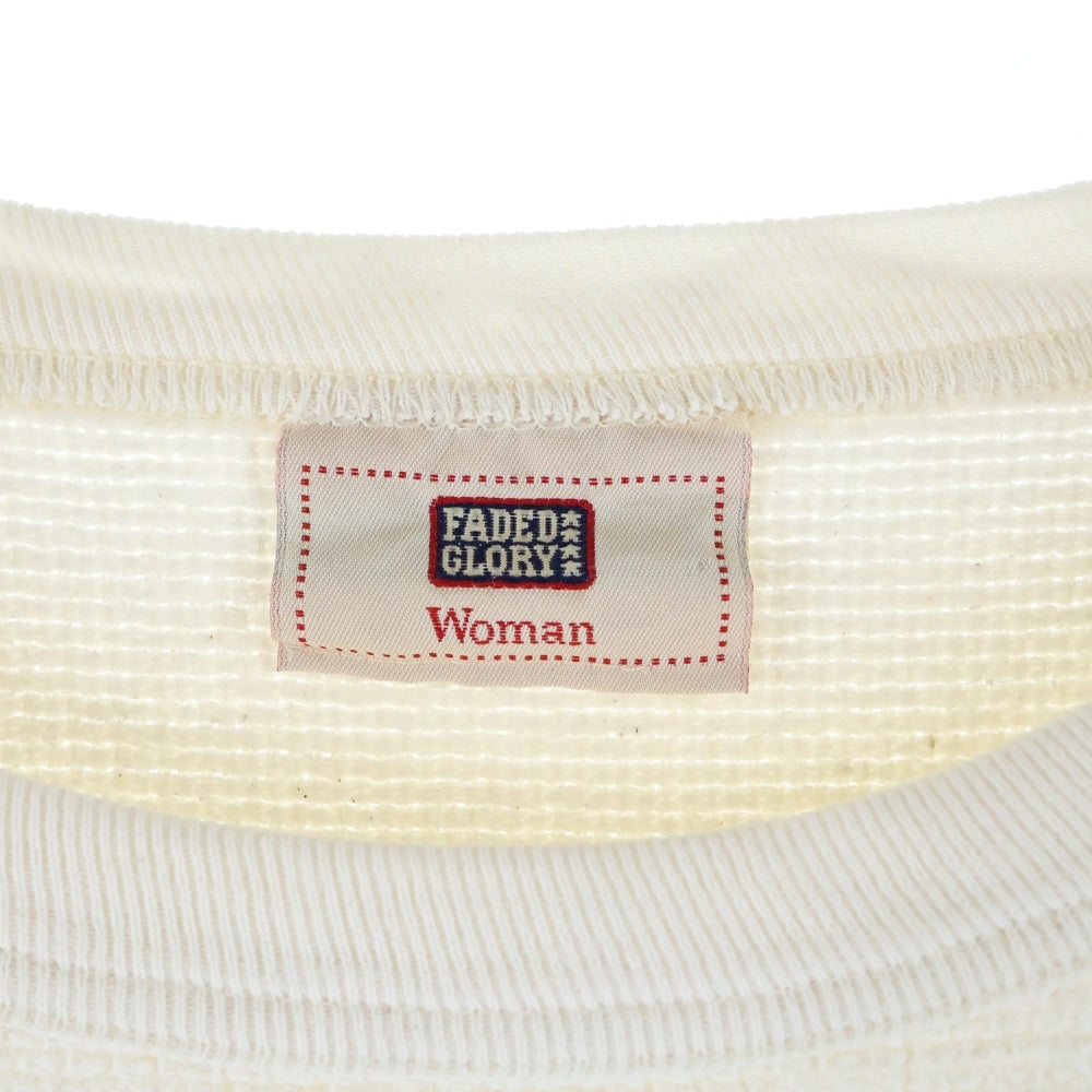 VINTAGE(ヴィンテージ) 90s Feded Glory クマ プリント クルーネック コットントレーナー レディース ホワイト