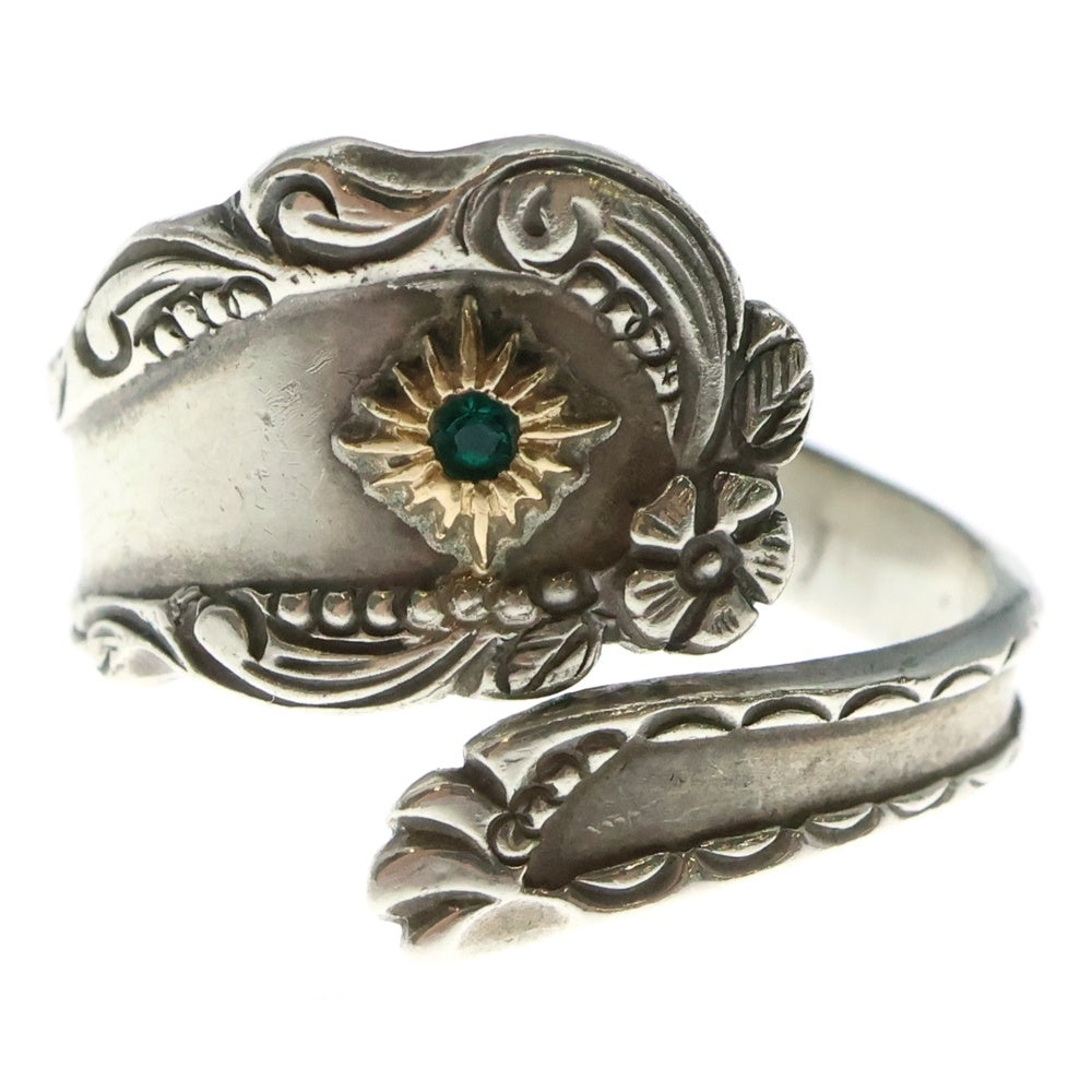 ra-2278) アリゾナフリーダム 唐草 太陽神 ターコイズカスタム リング ra-2278) アリゾナフリーダム 唐草 太陽神 ターコイズカスタム