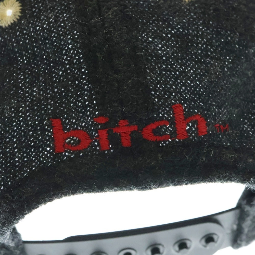 Vintage Works(ヴィンテージワークス) 90s Bitch Skateboards Wool Cap ビッチ スケートボーズ USA製 ウール ベースボール トラッカーキャップ 帽子 ブラック