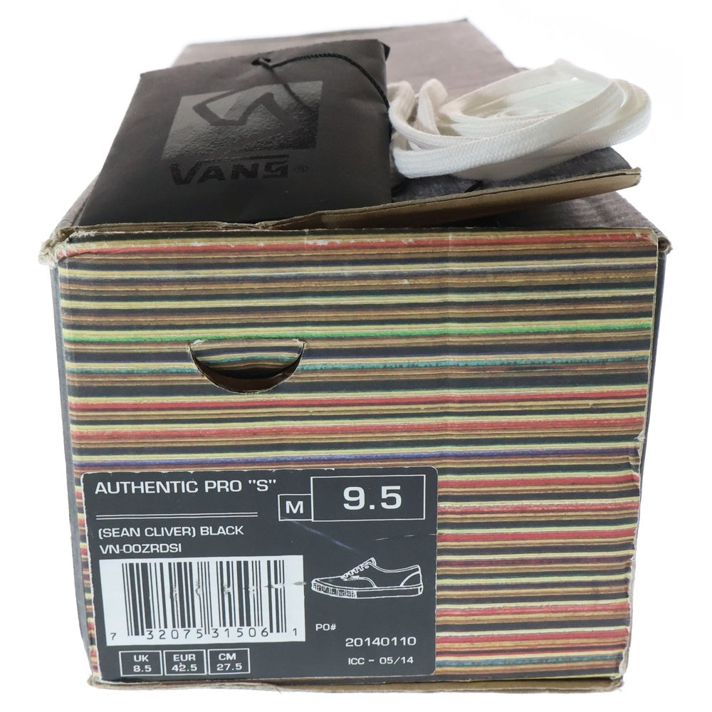 VANS(ヴァンズ) × SEAN CLIVER AUTHENTIC PRO SYNDICATE ショーンクライヴァー オーセンティック プロ シンジケート ローカットスニーカー ブラック US9.5/27.5cm VN-00ZRDSI