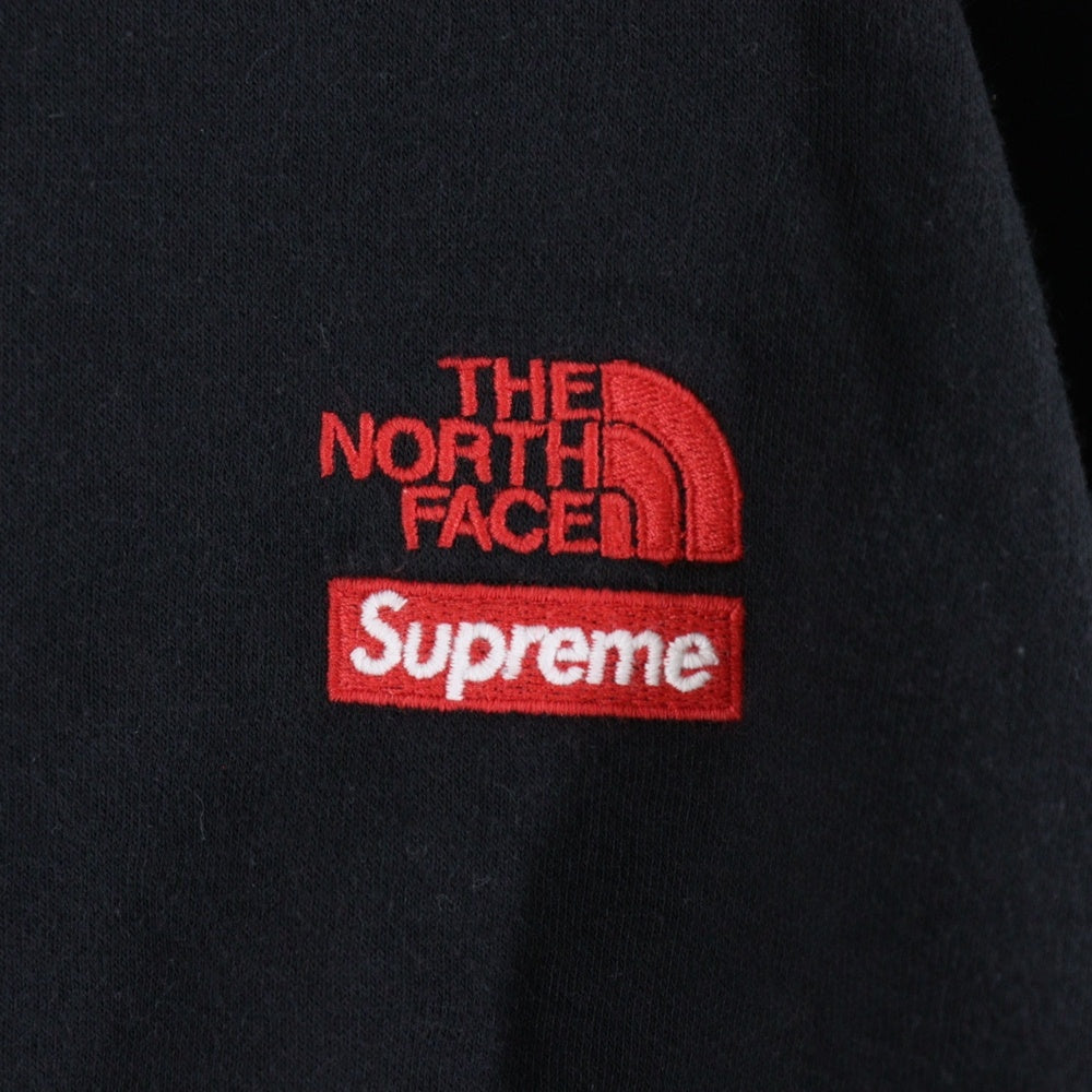 SUPREME(シュプリーム) 19AW ×THE NORTH FACE State of Liberty Hooded Sweatershirt ×ザ・ノースフェイス 自由の女神 フロントプリント プルオーバーパーカー フーディ ブラック