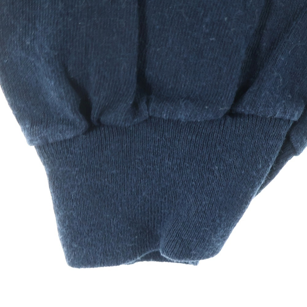 NO BRAND(ノーブランド) HELLOWS EXTRAFINE ハローズエクストラファイン 胸ロゴ 刺繍 半袖Tシャツ カットソー ブラック