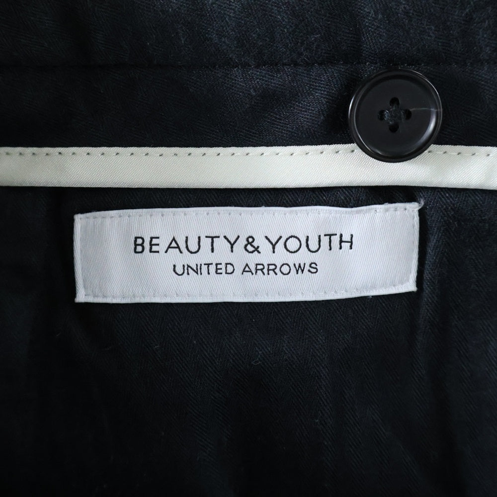 BEAUTY&YOUTH UNITED ARROWS(ビューティーアンドユースユナイテッドアローズ) ピーチシャンブレーアンクルコットンパンツ グレー