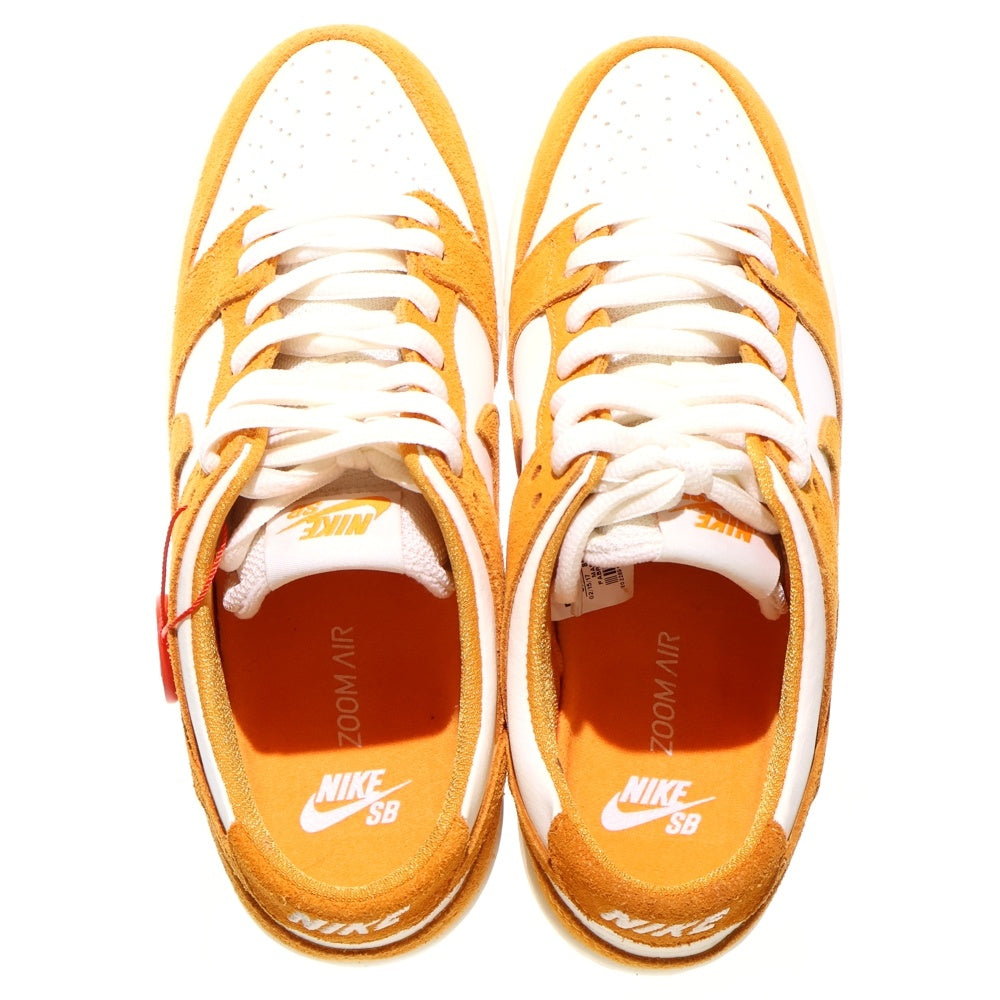 NIKE SB(ナイキエスビー) ZOOM DUNK LOW CIRCUIT ORANGE ズームダンクロー サーキットオレンジ ローカットスニーカーシューズ オレンジ/ホワイト US8.5/26.5cm 854866-881