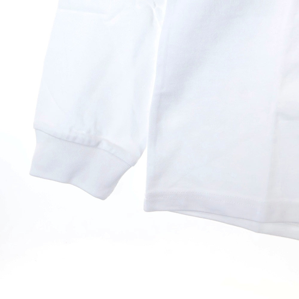 Palace Skateboards(パレススケートボーズ) 21SS x Stella Artois Drop Shoulder Long-Sleeve フロントロゴ刺繍 長袖Tシャツ ホワイト P20STES001