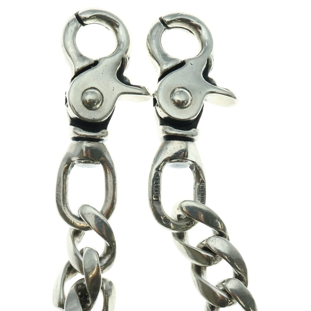 CHROME HEARTS(クロムハーツ) CLASSIC SHORT-T/ 2クリップショートクラシック ウォレットチェーン シルバー BCA068