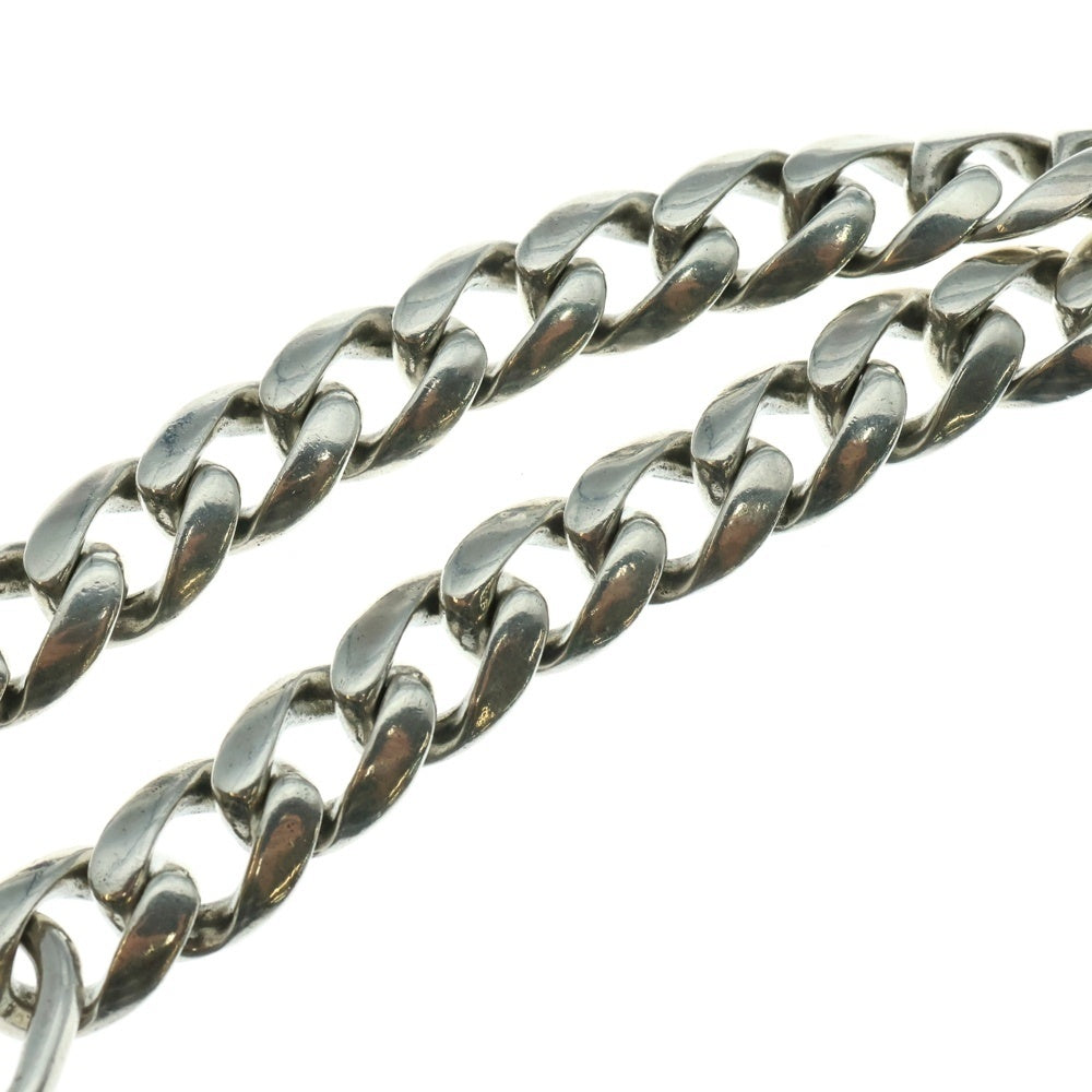 CHROME HEARTS(クロムハーツ) CLASSIC SHORT-T/ 2クリップショートクラシック ウォレットチェーン シルバー BCA068