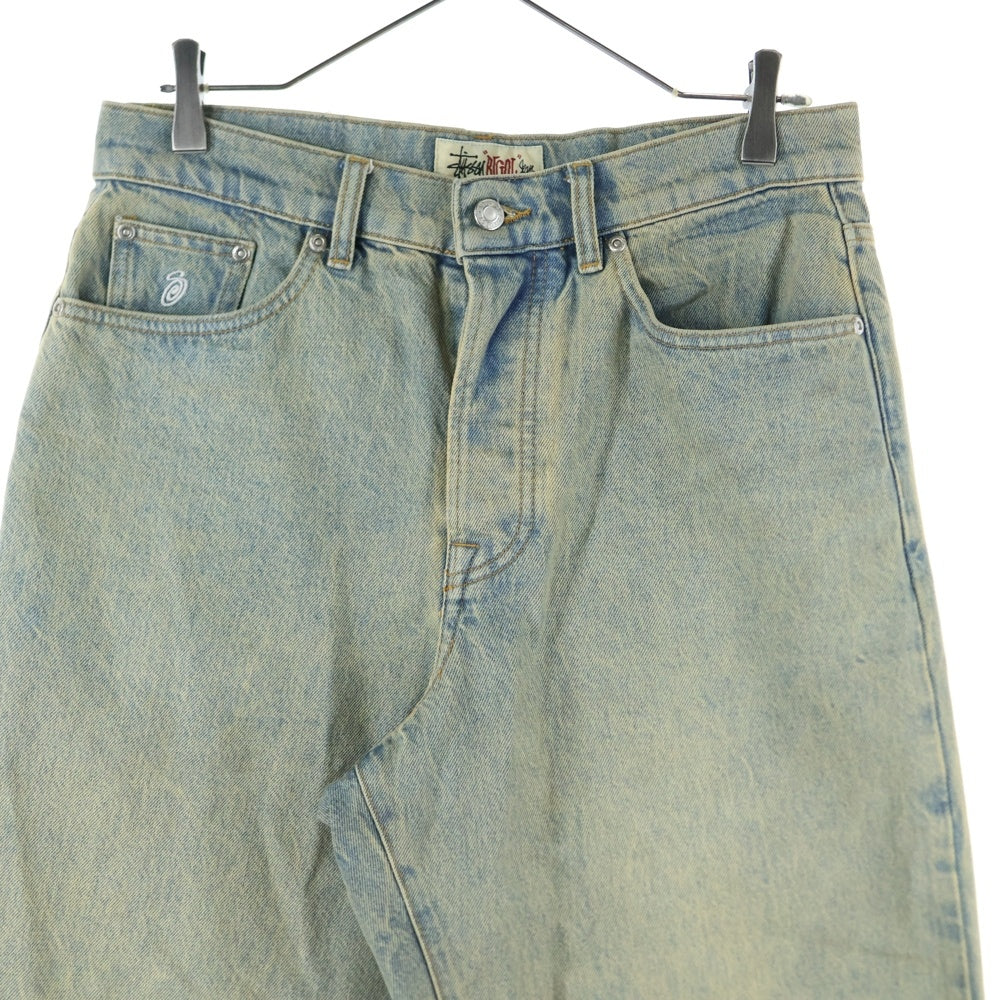 STUSSY(ステューシー) BIG OL JEAN DENIM ビッグシルエット ウォッシュド加工 ワイドデニムパンツ 116599 インディゴ