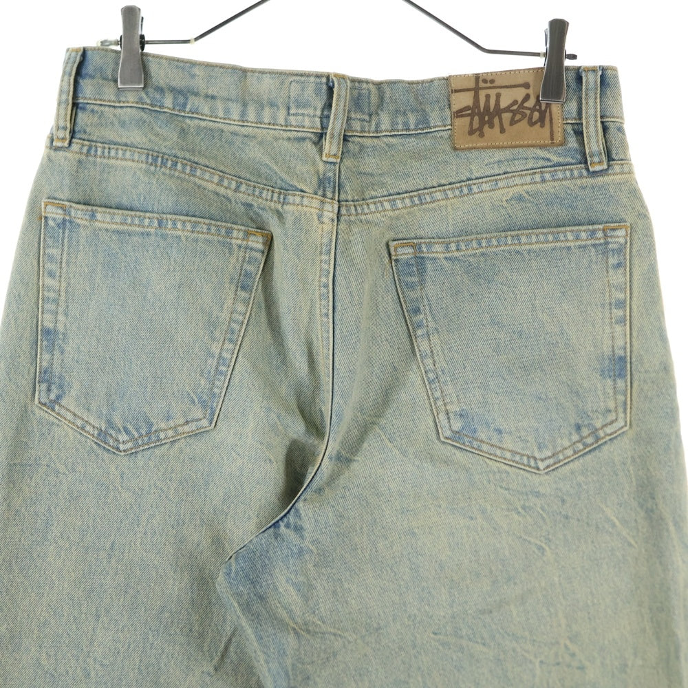 STUSSY(ステューシー) BIG OL JEAN DENIM ビッグシルエット ウォッシュド加工 ワイドデニムパンツ 116599 インディゴ
