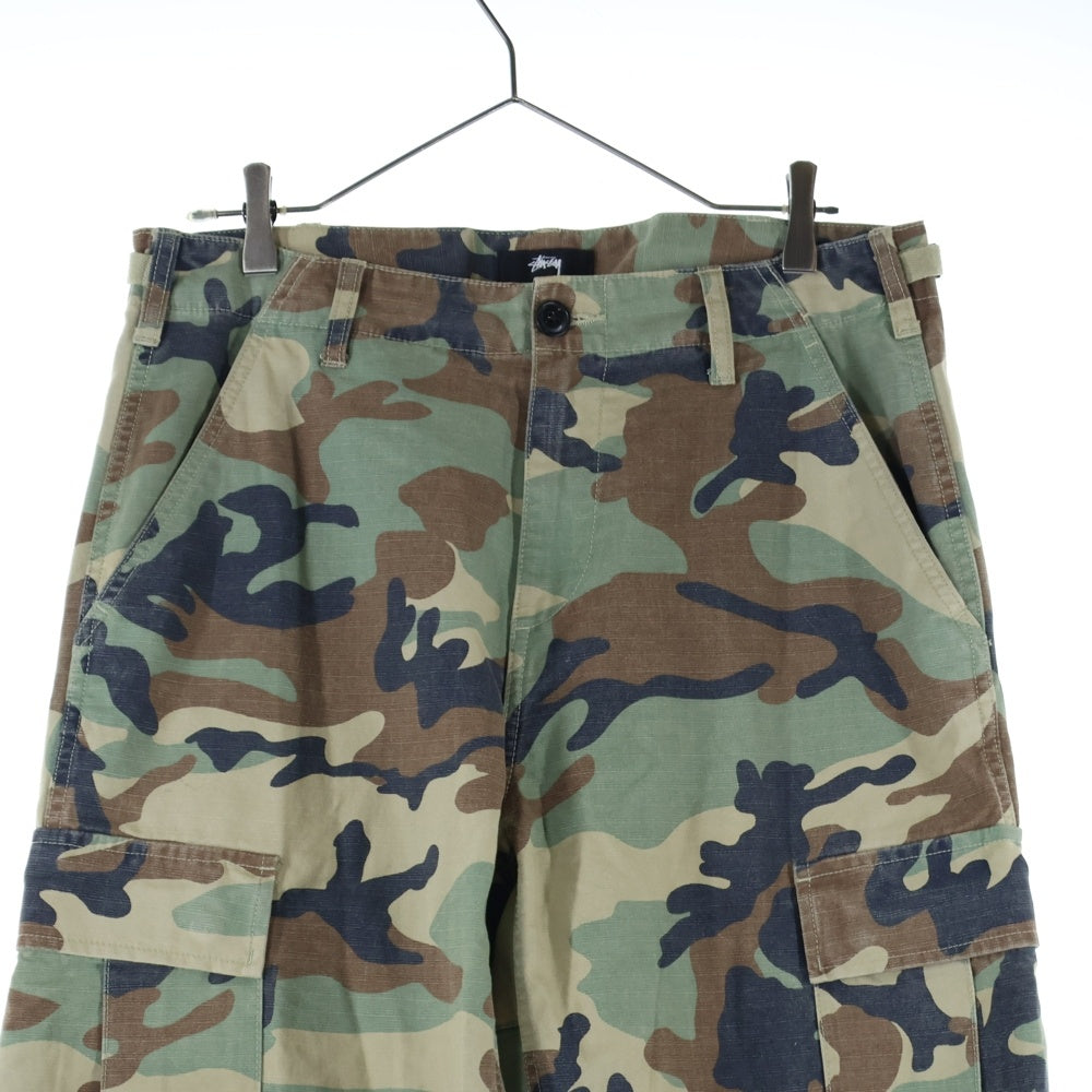 STUSSY(ステューシー) カモ柄Ripstop Surplus Cargo Pant リップストップ サープラス カーゴパンツ 116586 カーキ